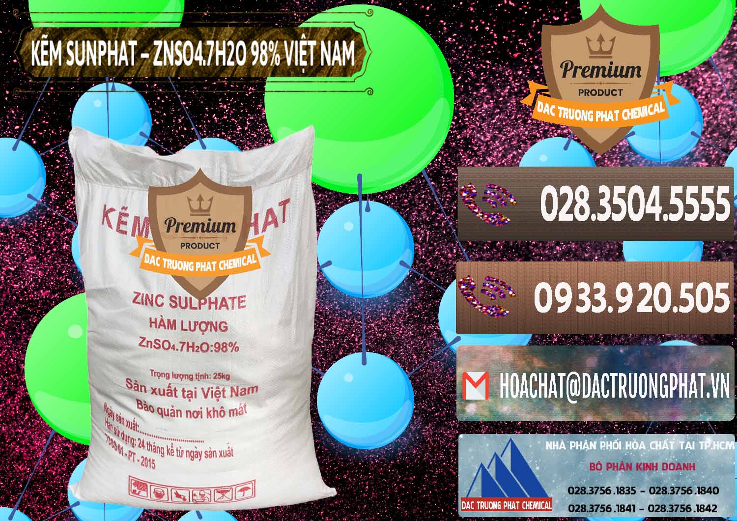 Chuyên kinh doanh - bán Kẽm Sunfat – ZNSO4.7H2O Việt Nam - 0189 - Nhà cung cấp - bán hóa chất tại TP.HCM - hoachatviet.net