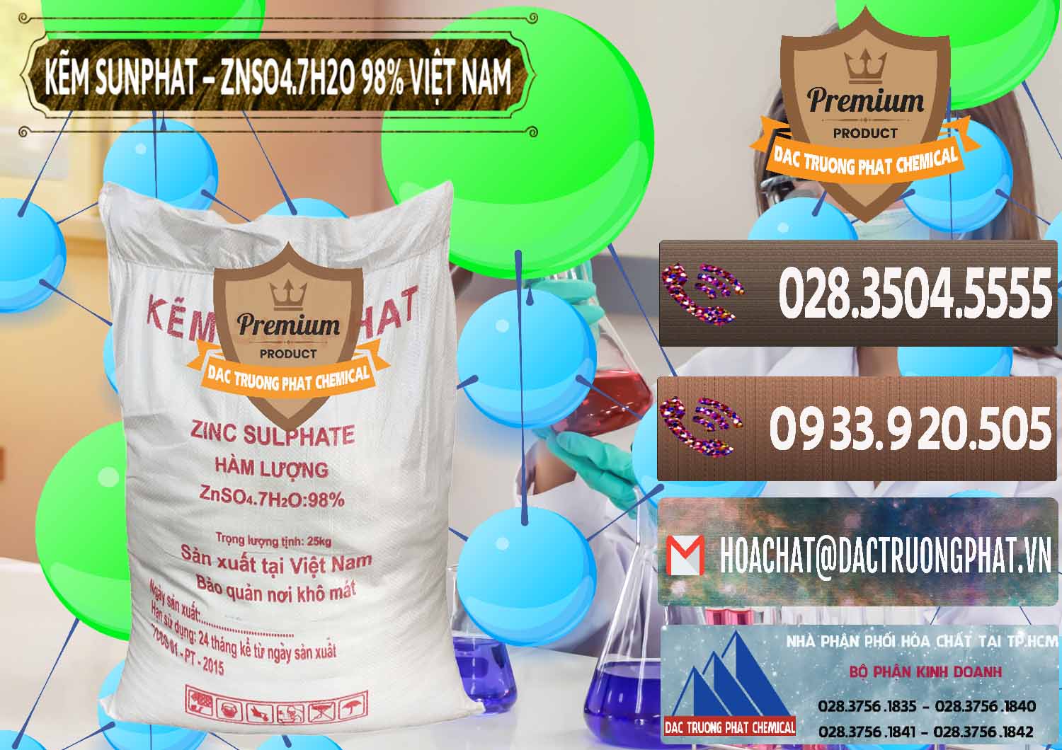 Công ty kinh doanh - cung cấp Kẽm Sunfat – ZNSO4.7H2O Việt Nam - 0189 - Đơn vị cung cấp ( bán ) hóa chất tại TP.HCM - hoachatviet.net
