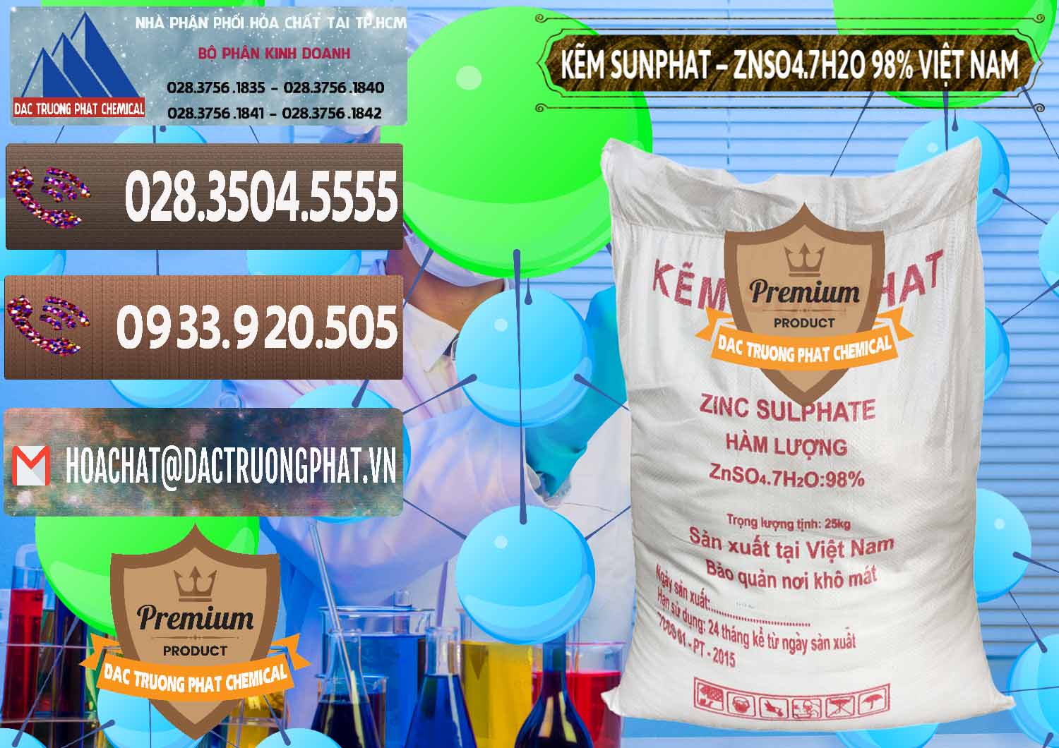 Cung cấp & bán Kẽm Sunfat – ZNSO4.7H2O Việt Nam - 0189 - Công ty chuyên phân phối & cung ứng hóa chất tại TP.HCM - hoachatviet.net