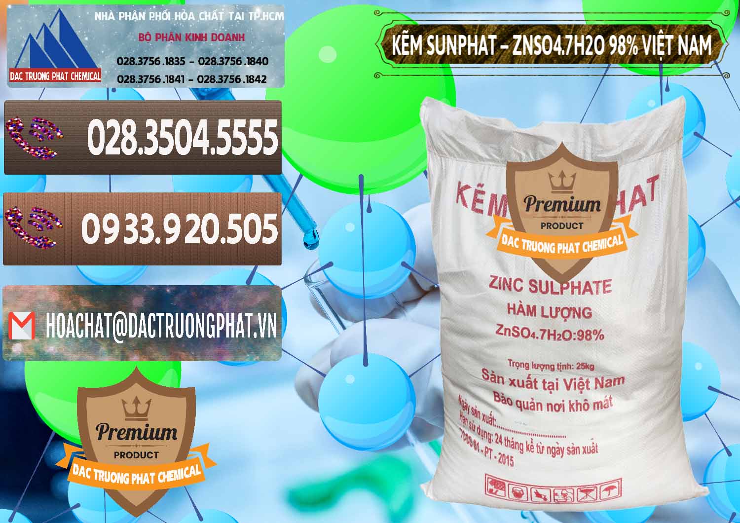 Đơn vị chuyên bán & cung ứng Kẽm Sunfat – ZNSO4.7H2O Việt Nam - 0189 - Cung cấp hóa chất tại TP.HCM - hoachatviet.net